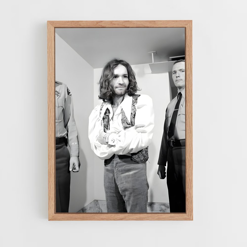 ap-charles manson-5 cadre Bois clair