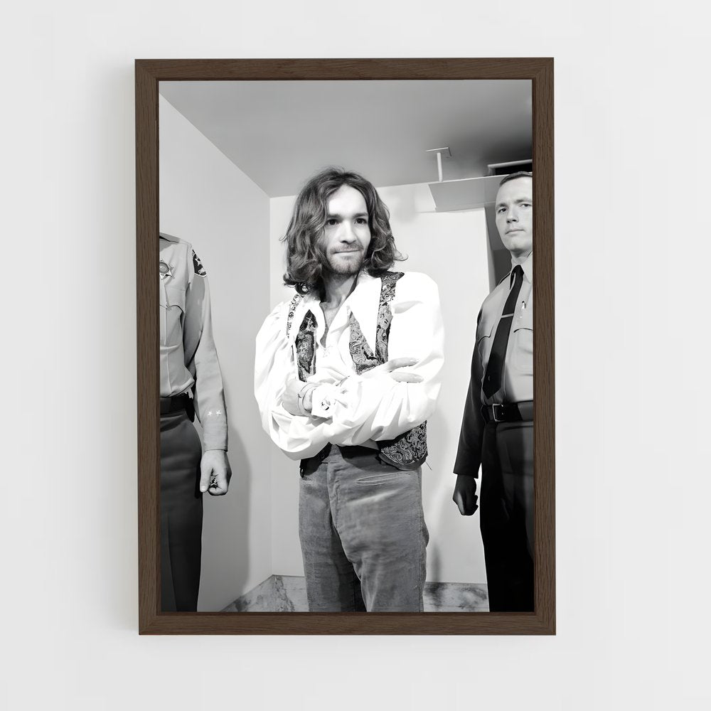 ap-charles manson-5 cadre Bois foncé