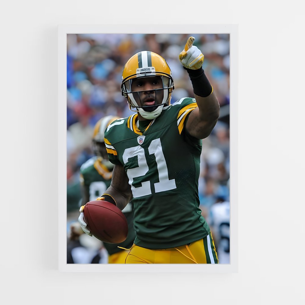 ap-charles woodson-7 cadre Blanc