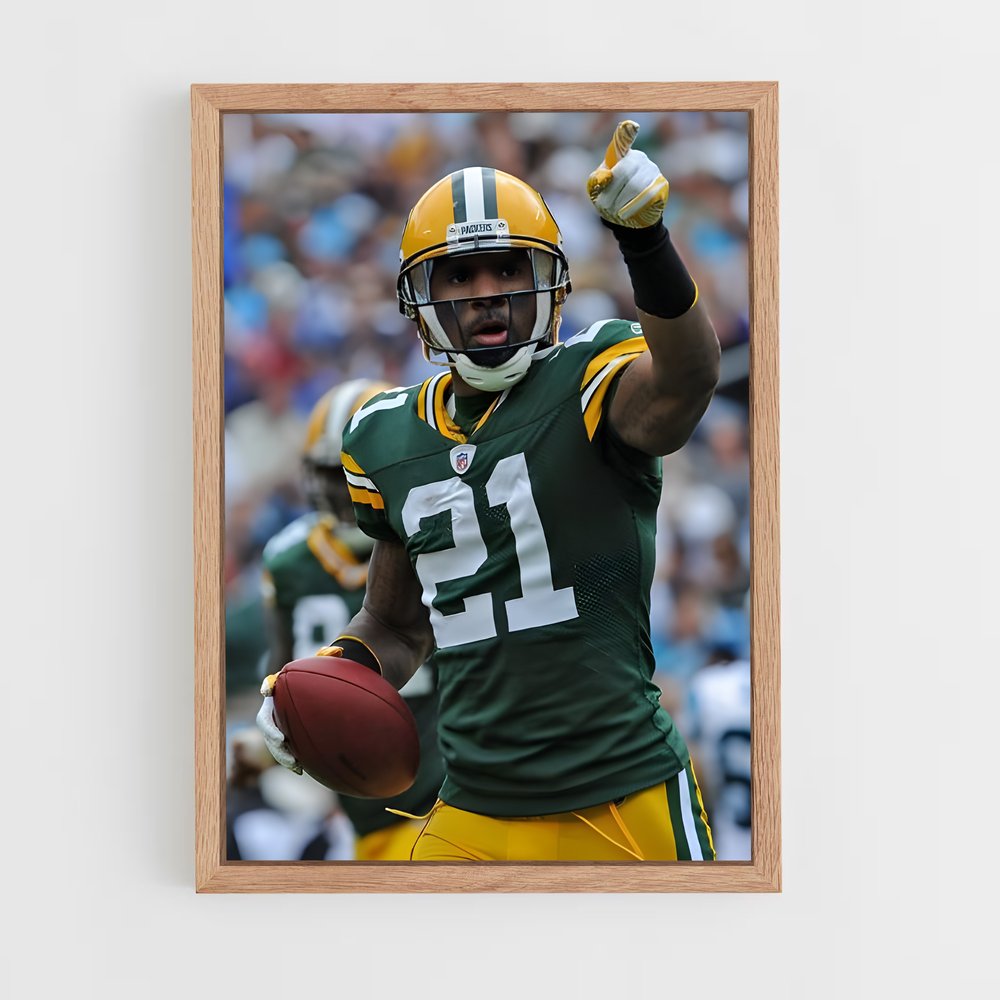 ap-charles woodson-7 cadre Bois clair
