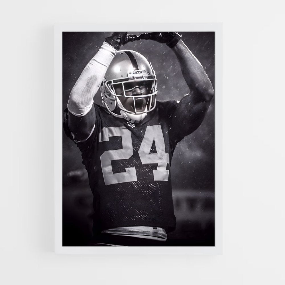 ap-charles woodson-9 cadre Blanc