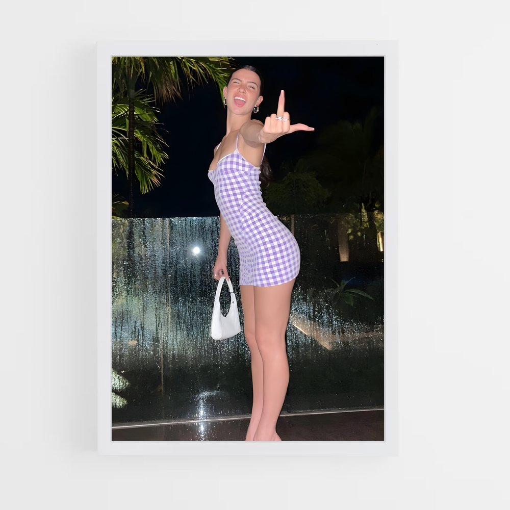 ap-charli d'amelio-2 cadre Blanc