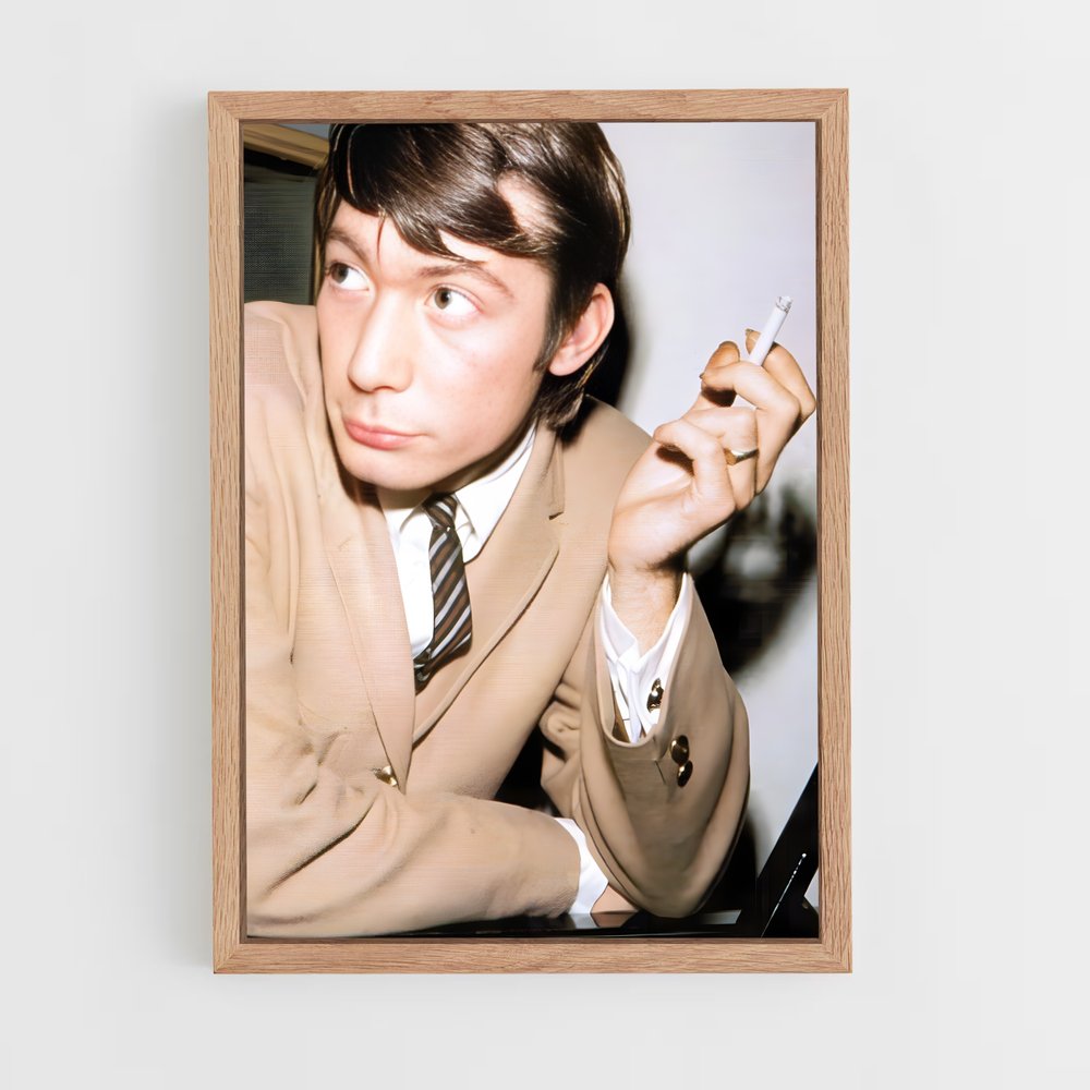 ap-charlie watts-4 cadre Bois clair