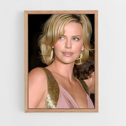 ap-charlize theron-2 cadre Bois clair