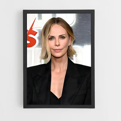 ap-charlize theron-3 cadre Noir