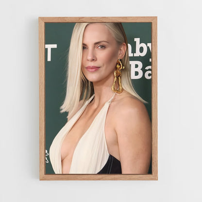 ap-charlize theron-6 cadre Bois clair