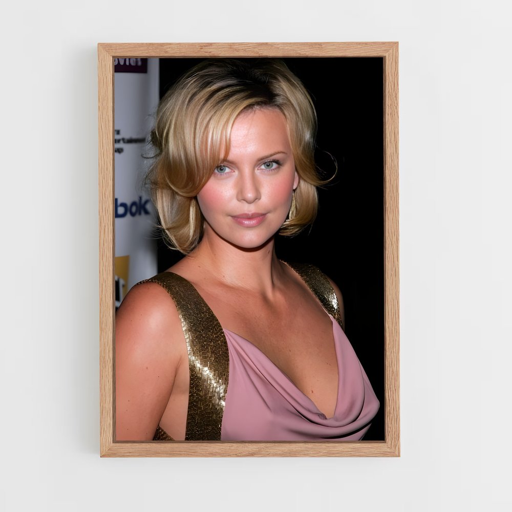 ap-charlize theron-8 cadre Bois clair