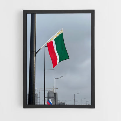 ap-chechnya flag-1 cadre Noir