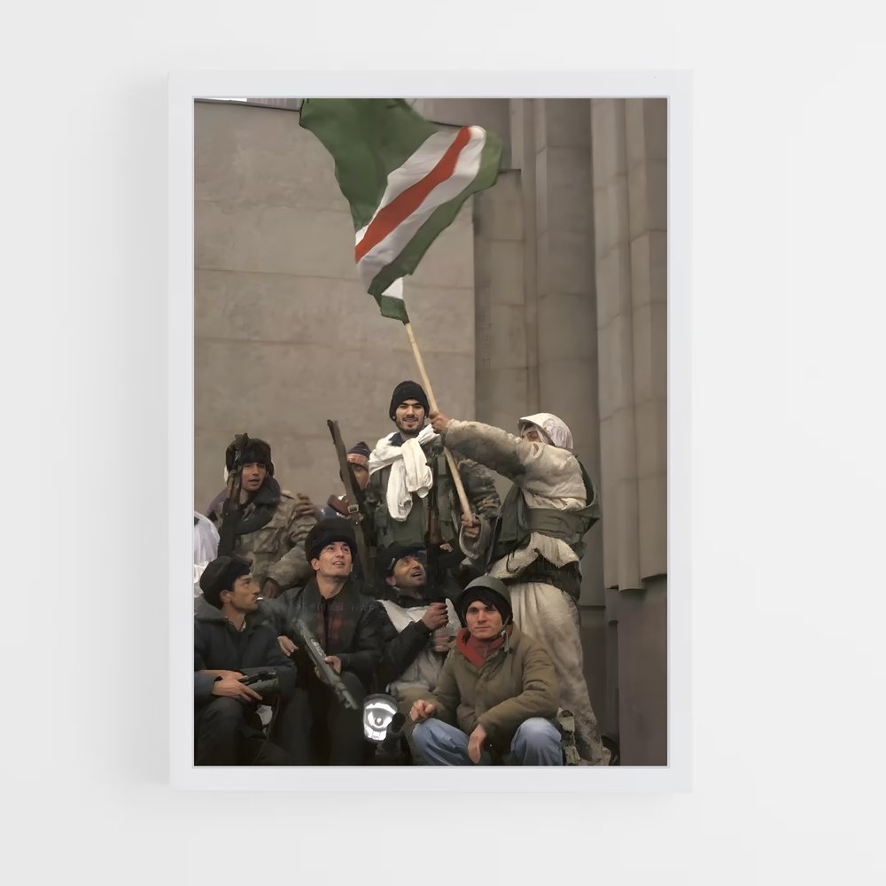 ap-chechnya flag-3 cadre Blanc