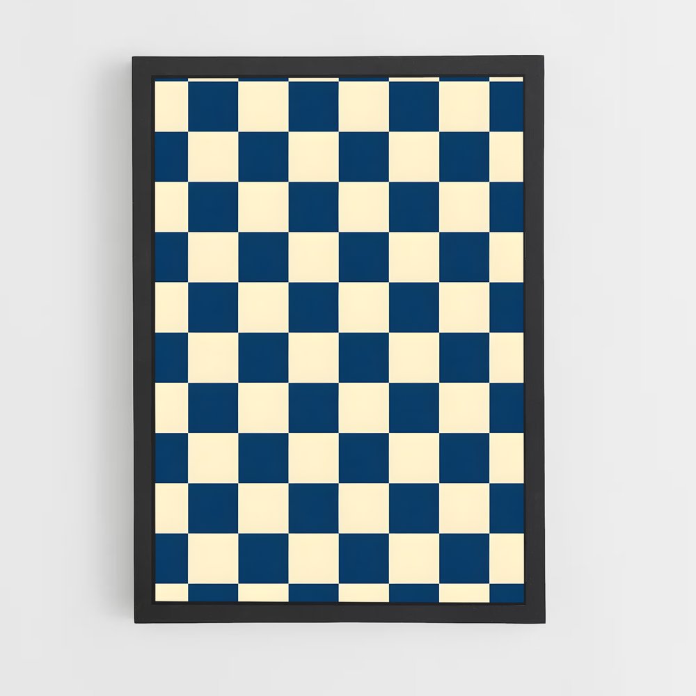 ap-checkerboard-3 cadre Noir