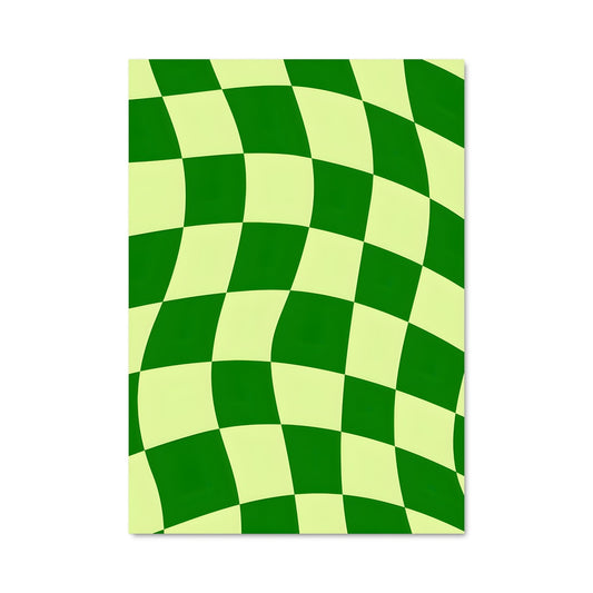 Poster Échiquier Vert