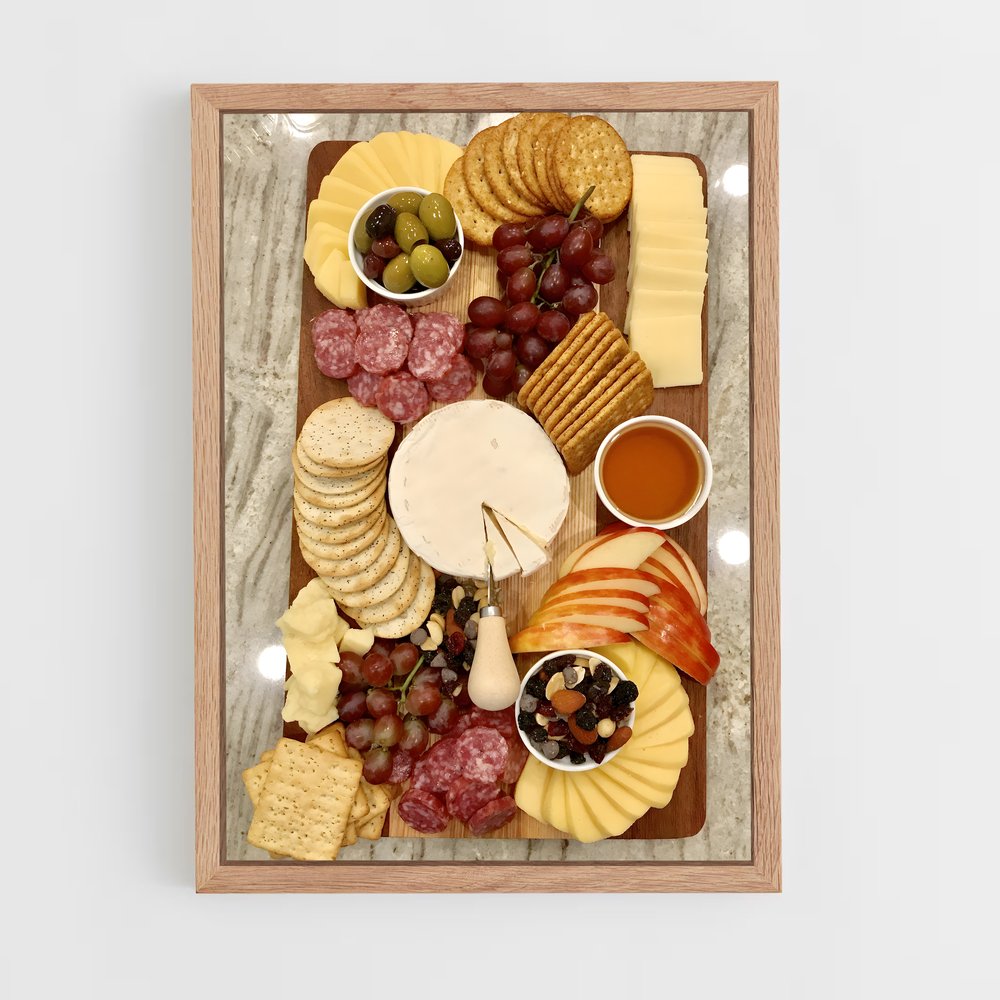 ap-cheese platter-4 cadre Bois clair
