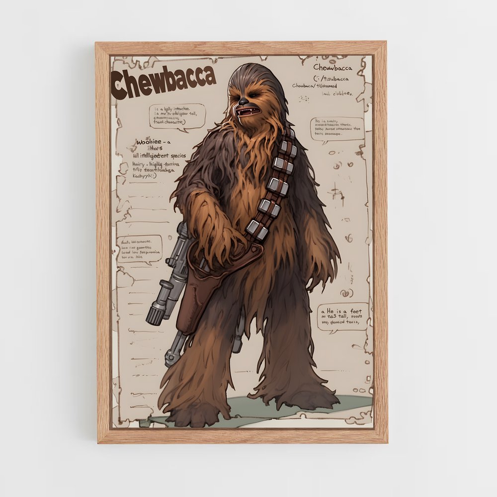 ap-chewbacca-1 cadre Bois clair