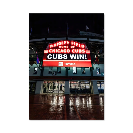 Poster Wrigley Field Glow