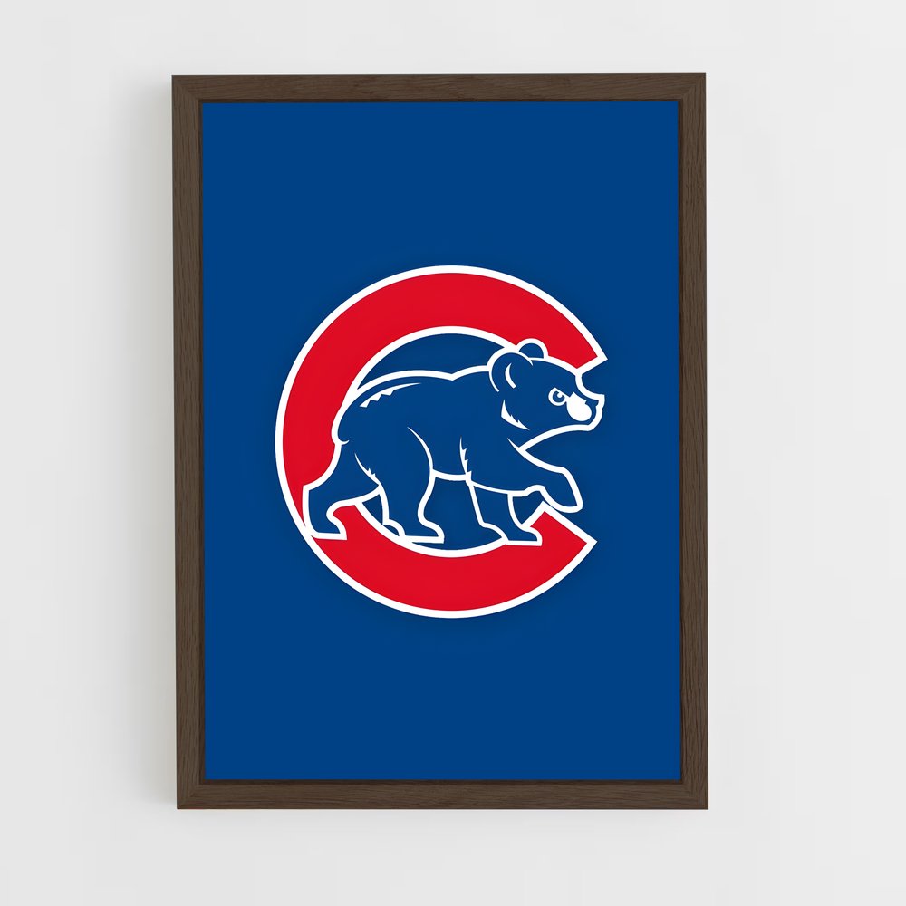 ap-chicago cubs-1 cadre Bois foncé