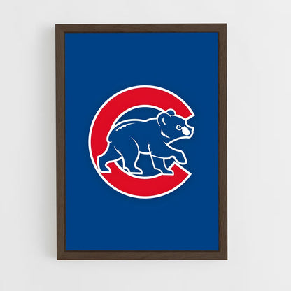 ap-chicago cubs-1 cadre Bois foncé