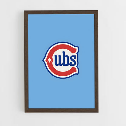 ap-chicago cubs-4 cadre Bois foncé