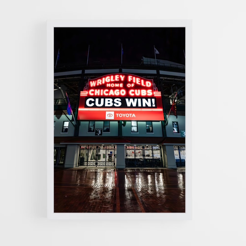 ap-chicago cubs-6 cadre Blanc