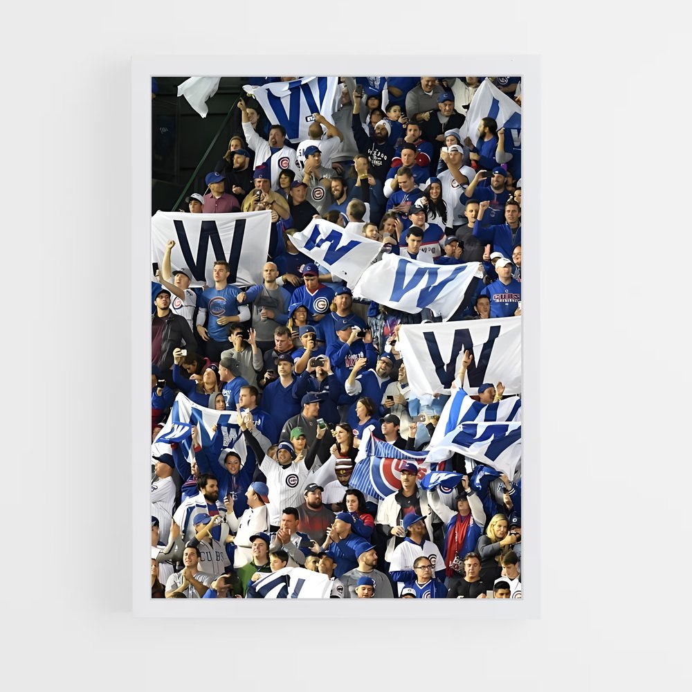 ap-chicago cubs-8 cadre Blanc