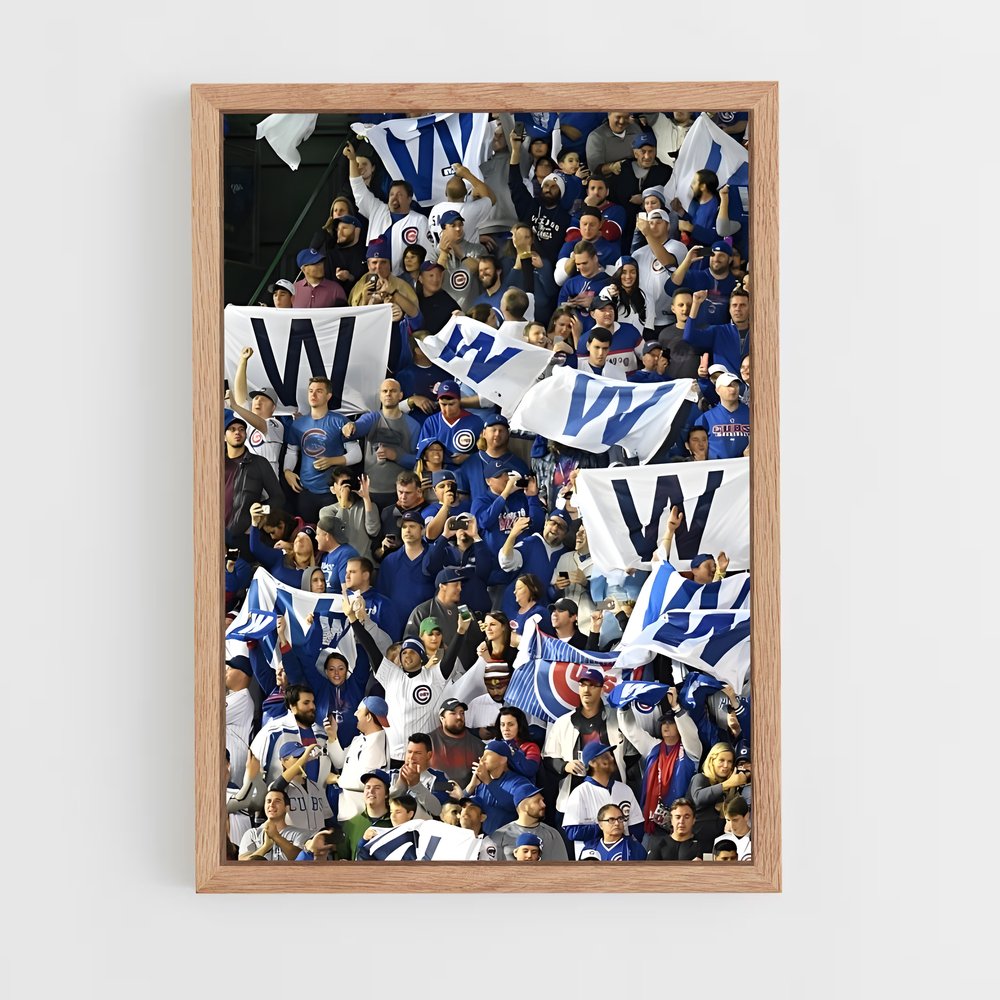 ap-chicago cubs-8 cadre Bois clair