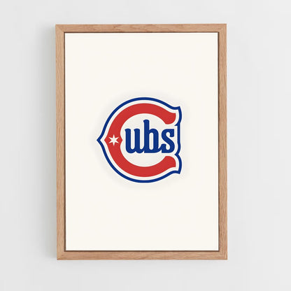 ap-chicago cubs-9 cadre Bois clair