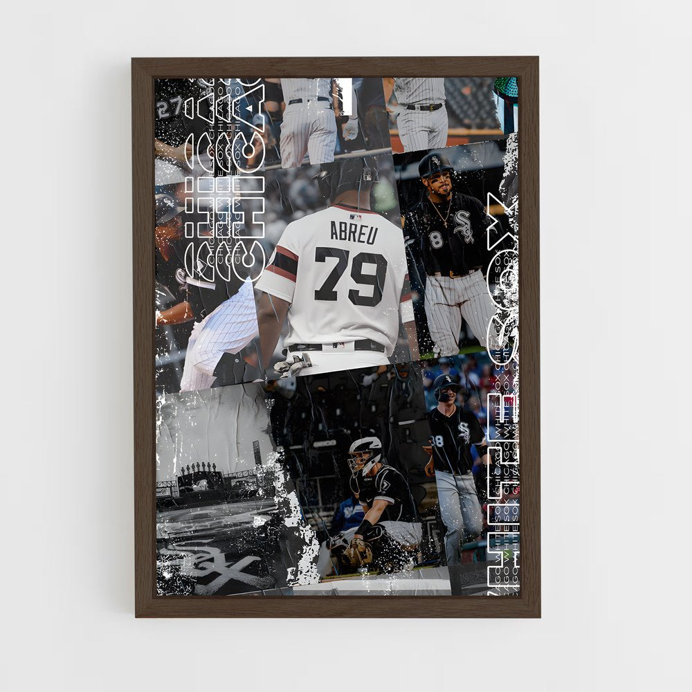 ap-chicago white sox-1 cadre Bois foncé