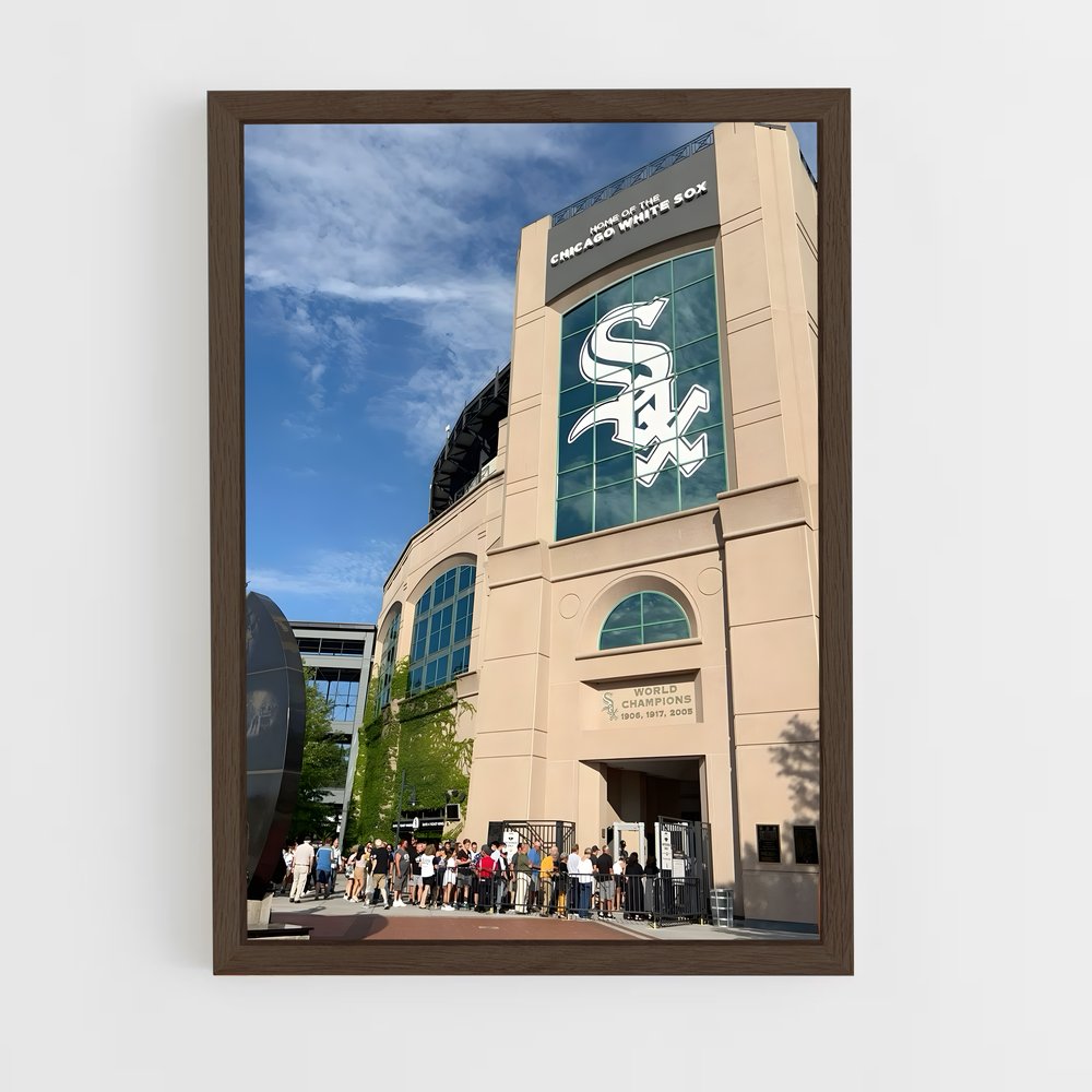 ap-chicago white sox-2 cadre Bois foncé