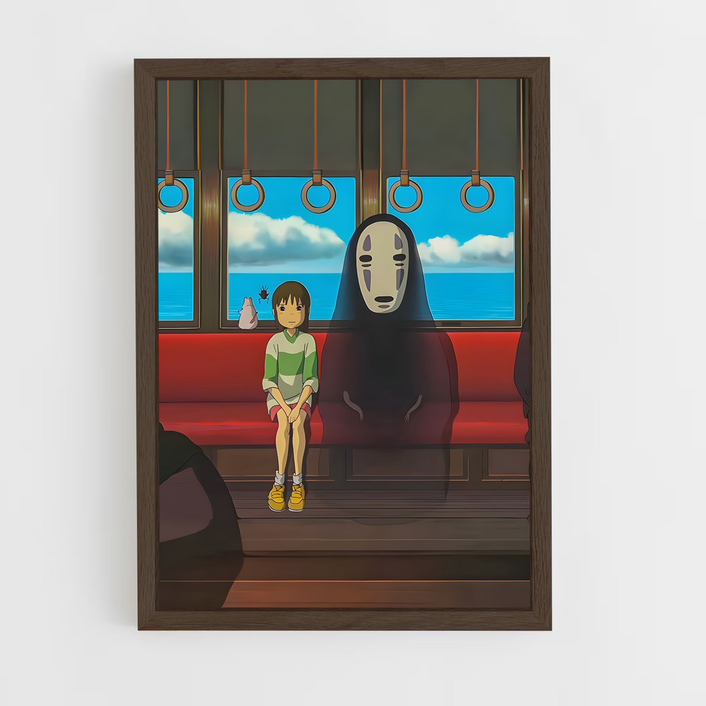 ap-chihiro spirited away-4 cadre Bois foncé
