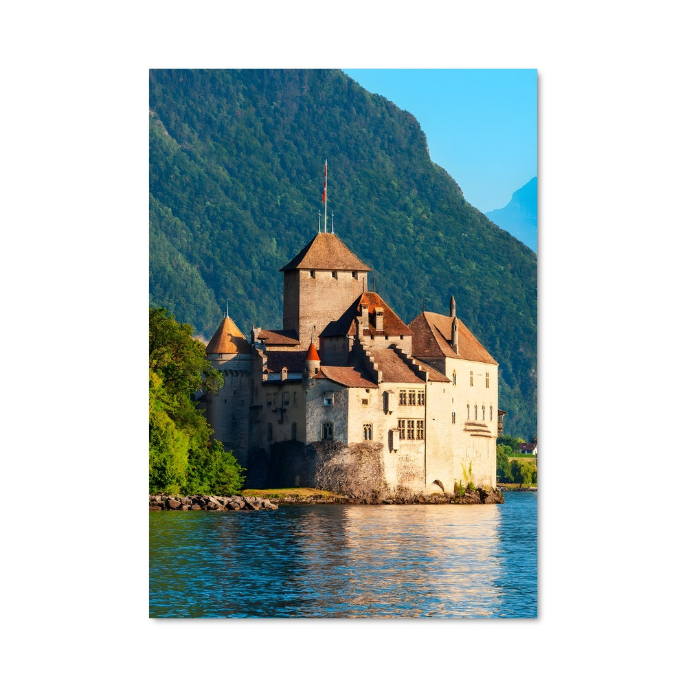 Poster Château Sur Le Lac