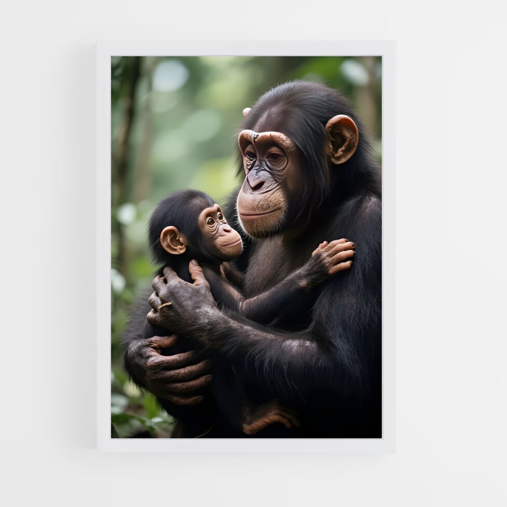 ap-chimpanzee-10 cadre Blanc