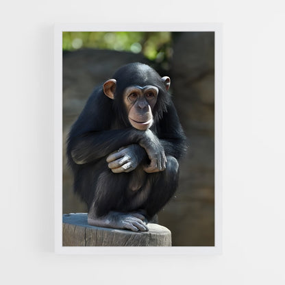 ap-chimpanzee-7 cadre Blanc
