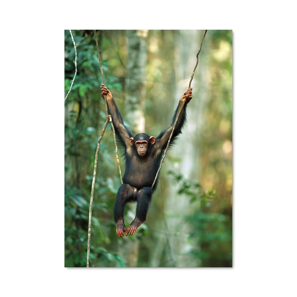 Poster Chimpanzé en Suspension