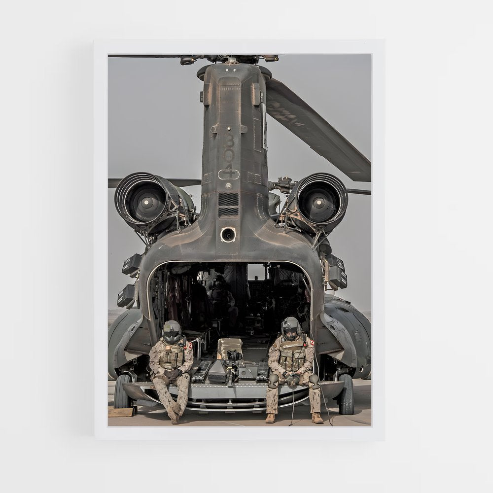 ap-chinook ch-47-1 cadre Blanc