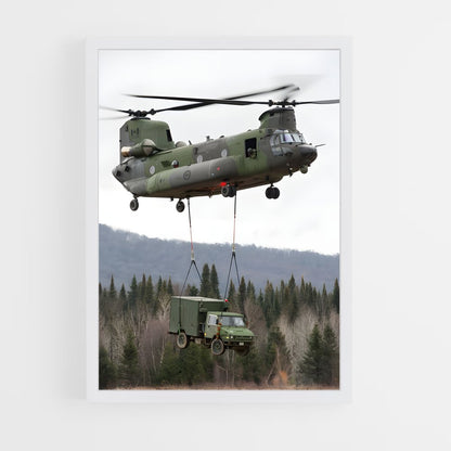 ap-chinook ch-47-2 cadre Blanc