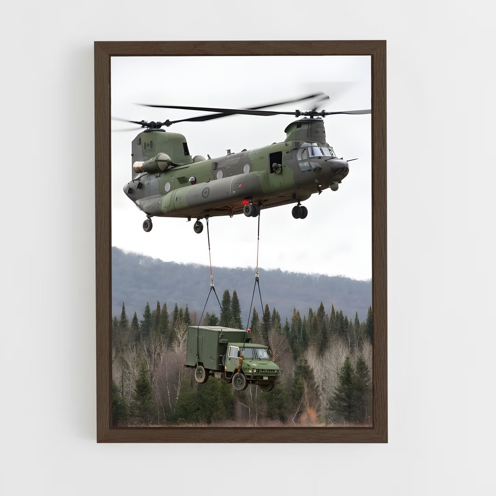 ap-chinook ch-47-2 cadre Bois foncé
