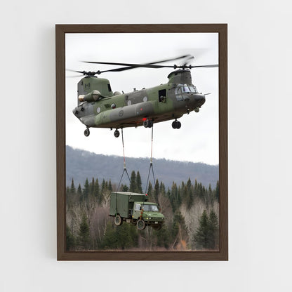 ap-chinook ch-47-2 cadre Bois foncé