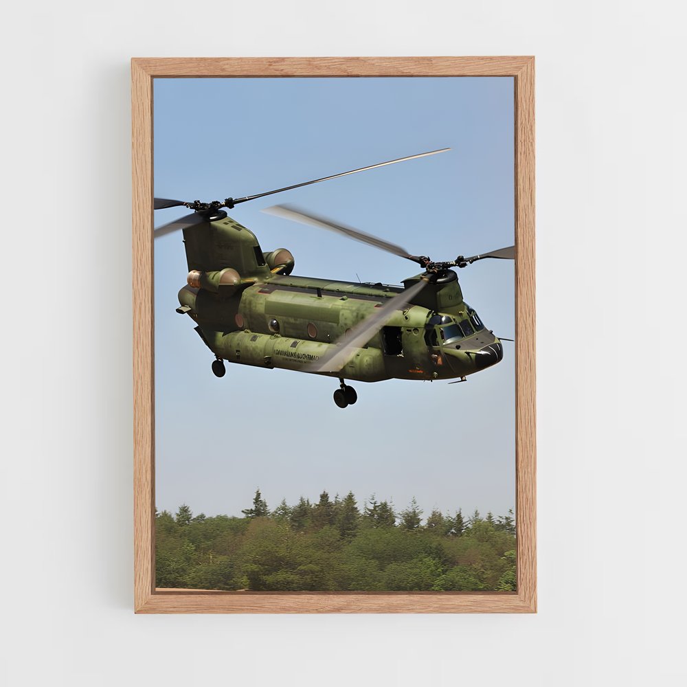 ap-chinook ch-47-4 cadre Bois clair