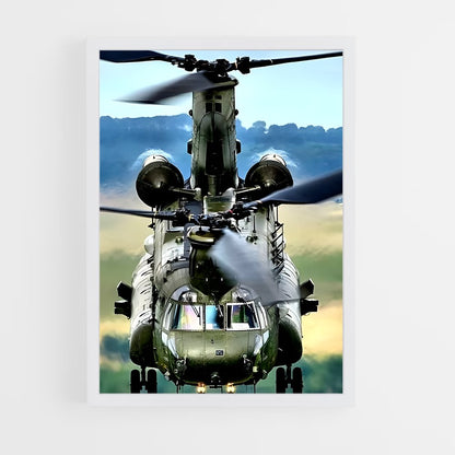 ap-chinook ch-47-5 cadre Blanc