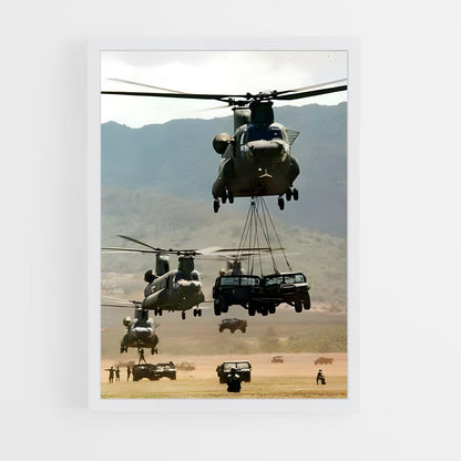 ap-chinook ch-47-6 cadre Blanc