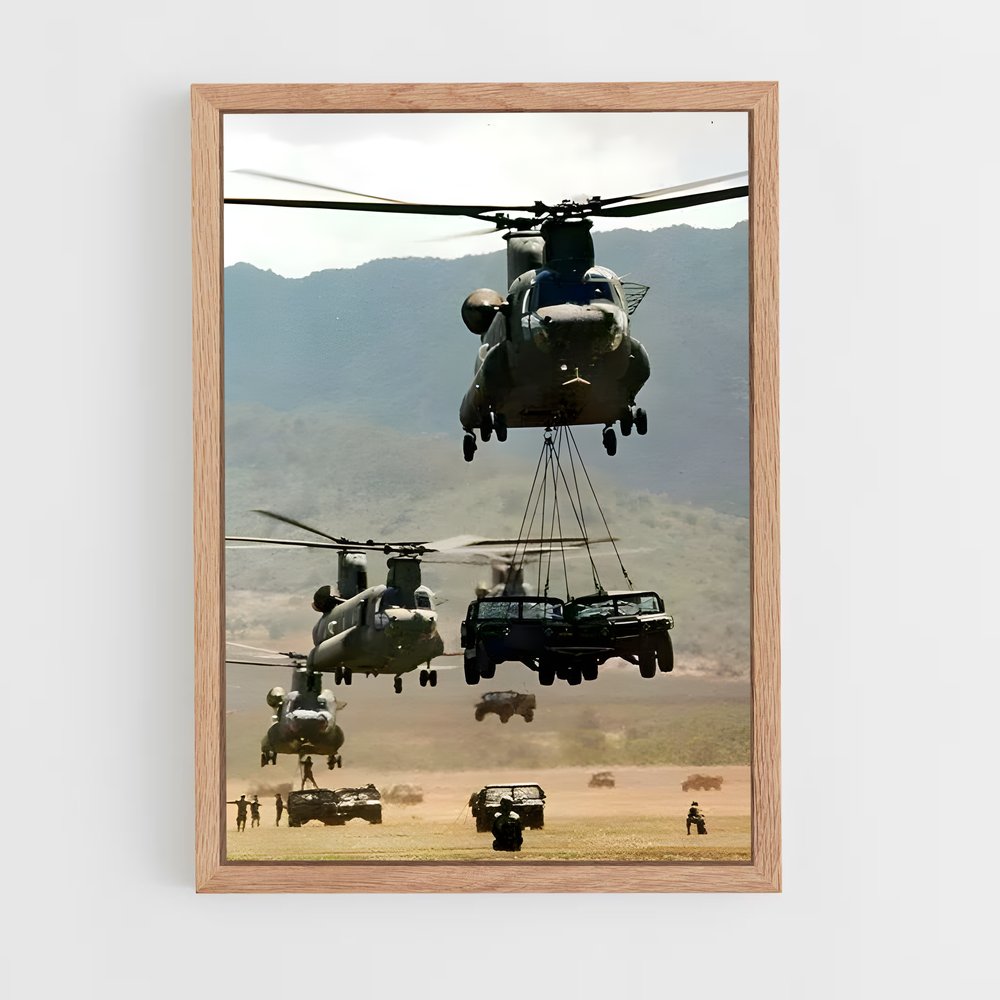 ap-chinook ch-47-6 cadre Bois clair