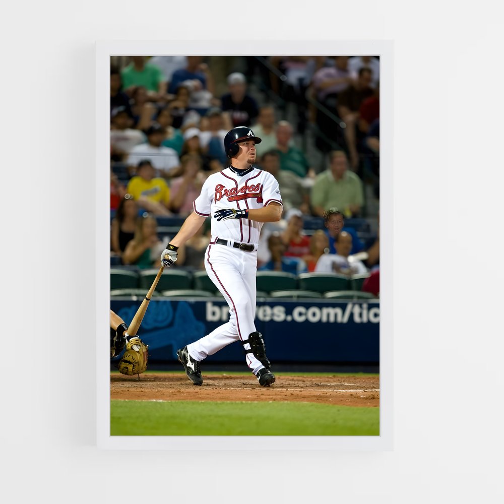 ap-chipper jones-1 cadre Blanc