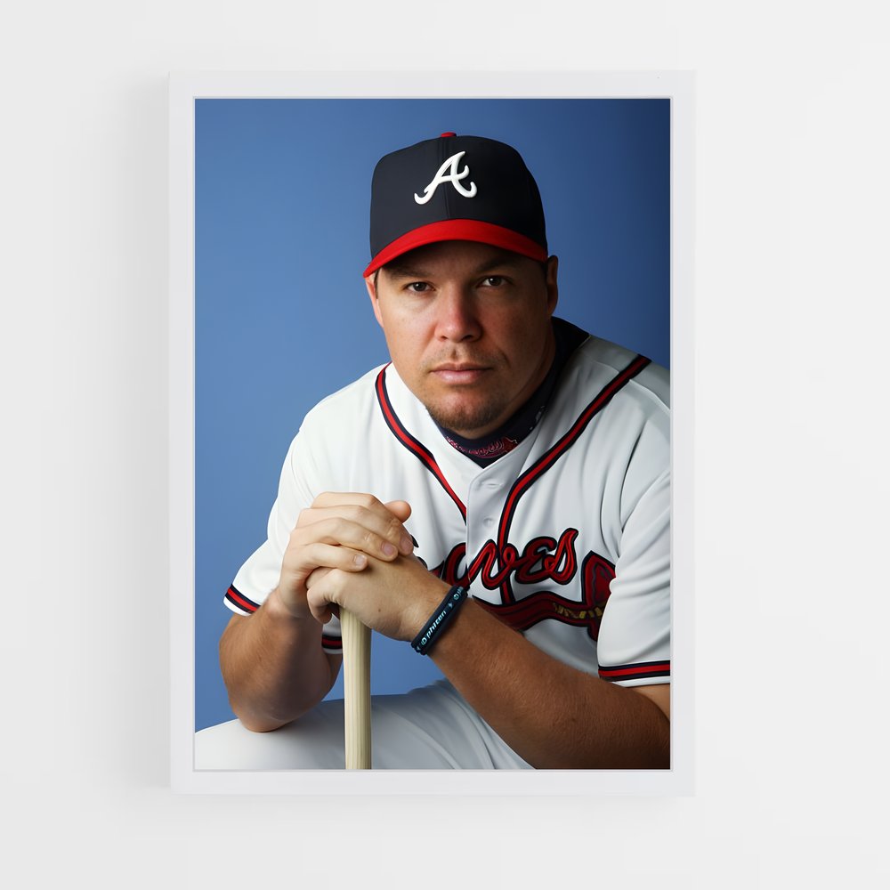 ap-chipper jones-2 cadre Blanc