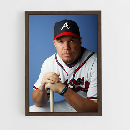 ap-chipper jones-2 cadre Bois foncé