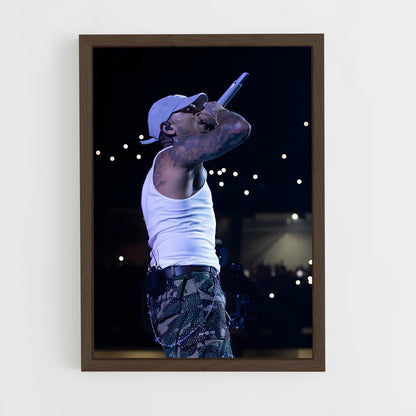 ap-chris brown-2 cadre Bois foncé