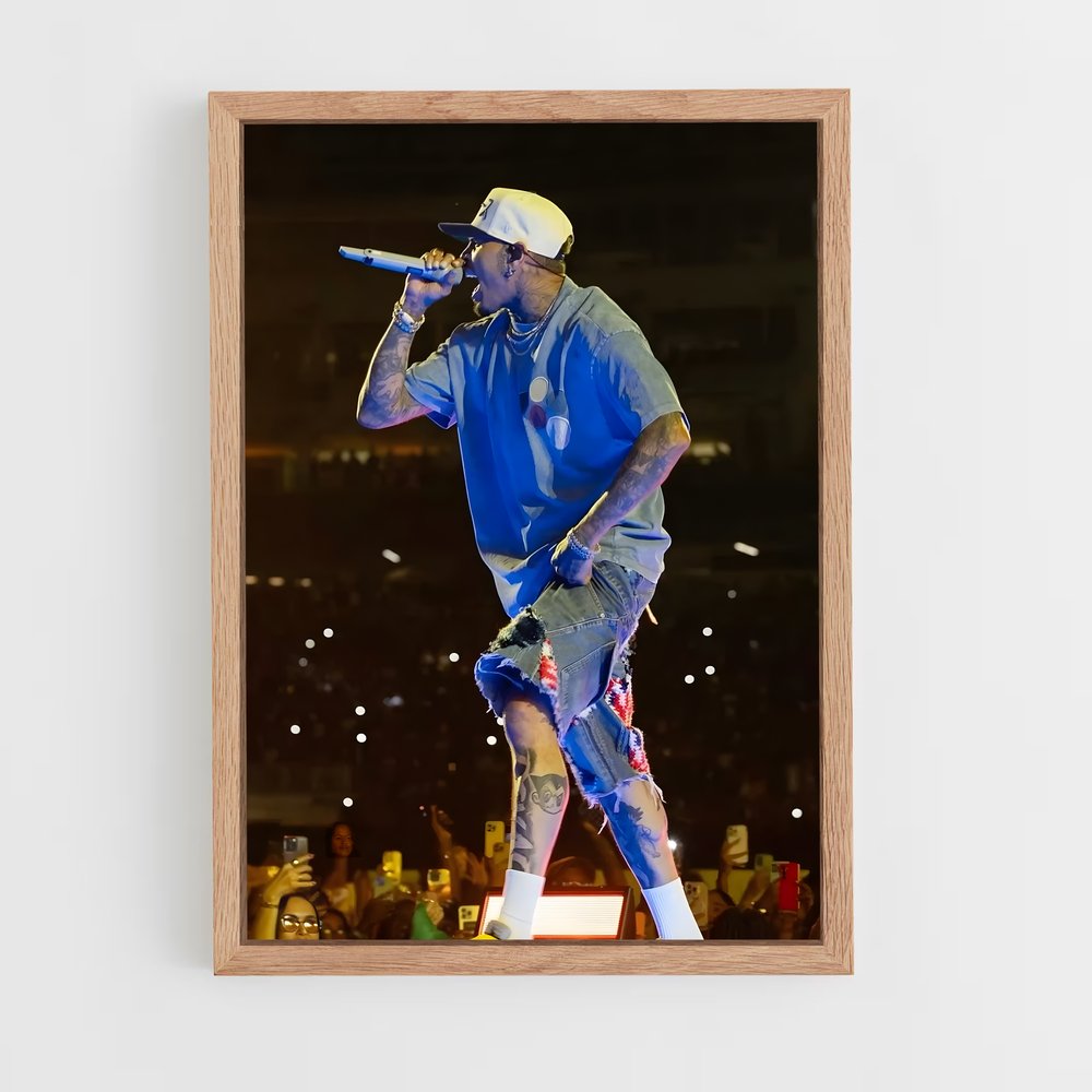 ap-chris brown-7 cadre Bois clair