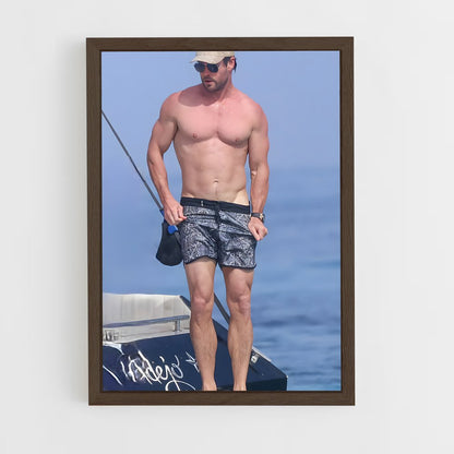 ap-chris hemsworth-12 cadre Bois foncé
