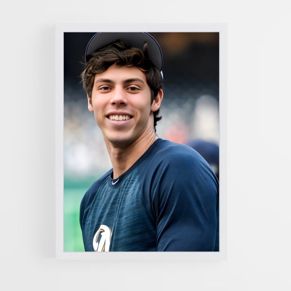 ap-christian yelich-1 cadre Blanc