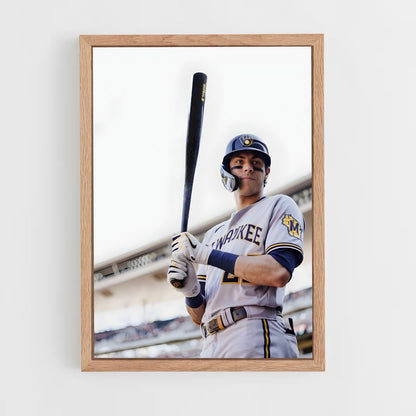 ap-christian yelich-3 cadre Bois clair