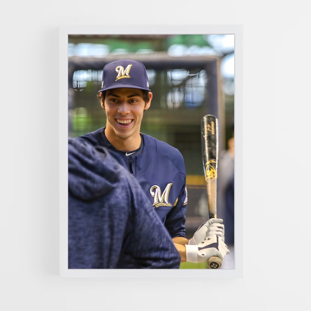 ap-christian yelich-4 cadre Blanc
