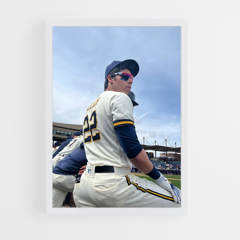 ap-christian yelich-5 cadre Blanc